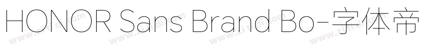 HONOR Sans Brand Bo字体转换